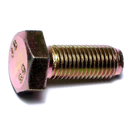 Midwest Fastener Class 8.8, M10-1.25 Hex Head Cap Screw, Zinc Plated Steel, 25 mm L, 25 PK 53544